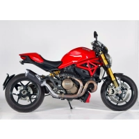 Echappement spark ducati monster 821 2015-2017 modèle force / carbone / montage avec raccord spgdu0830/32