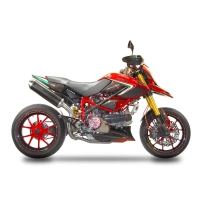 Echappement spark ducati hypermotard 796 1100 evo 2007-2013 modèle oval / finition titane