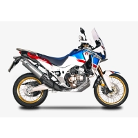 Silencieux dakar spark honda crf1000 africa twin 2016-2017 finition inox, version homologuée