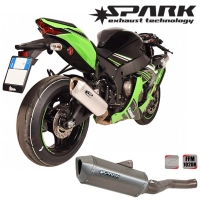 Ligne complète spark kawasaki zx-10r 2016-2018 collecteur titane / silencieux force titane long.350mm livre avec db