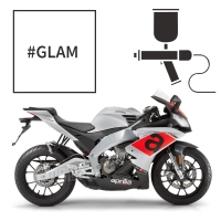 Peinture tricouche aprilia bianco glam pearl rs 125 2010-2018