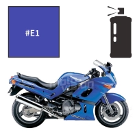 Peinture tricouche en spray kawasaki candy lightning blue zzr 600 2001-2002