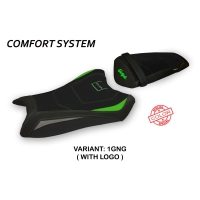 Funda de asiento compatible con kawasaki ninja zx 10 r (11-15) modelo ca mau sistema de confort de color especial