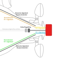 Sh?ma branchement feu arri?re moto