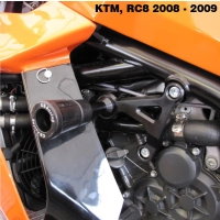 Lot de protections moteur gb racing ktm rc8 2008- 2010