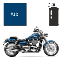 Peinture en spray triumph caspian blue pearl 900 thunderbird 2012-2014