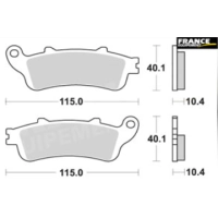 Jeu de plaquettes de frein arrières ap racing route métal fritté lmp480sr pour un étrier