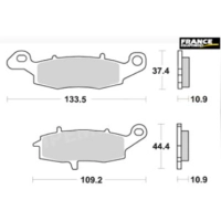 Jeu de plaquettes de frein arrières ap racing route métal fritté lmp486sr pour un étrier