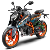 Lèche roue avec guide chaine carbone ktm duke 390 2024-