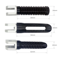 Paire de reposes pieds cours kawasaki zx10r zx 6 r rr 636 et er 6