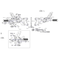 Commandes reculées mv parts yamaha r1 2015-2021