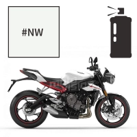 Peinture tricouche en spray triumph crystal white pearl 675/800 street triple r 2012-2018