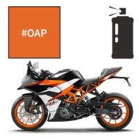 Peinture tricouche en spray adrenaline orange pearl ktm rc 125 390 2014-2019