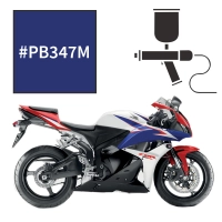 Peinture tricouche honda caledonite blue cbr600rr 2007-2011