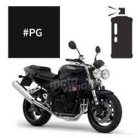 Peinture en spray triumph jet black 955i speed triple 1999-2004