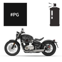 Peinture en spray triumph jet black 1200 bonneville bobber 2018 