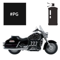 Peinture en spray triumph jet black 2300 rocket iii touring 2009-2012