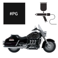 Peinture triumph jet black 2300 rocket iii touring 2009-2012