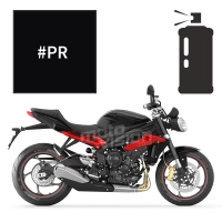 Peinture en spray triumph phantom black pearl 675 street triple r 2010-2014