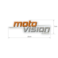 Sticker moto vision 20cm