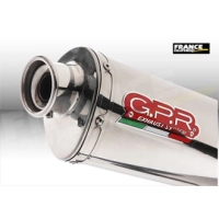 Pot gpr tri-ovale inox - homologué  - honda crossrunner 800 2015/16