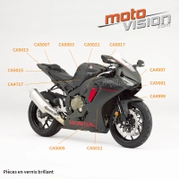 Flancs partie basse carbone vernis honda cbr 1000 rr 17/19