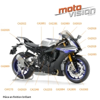 Paire de caches sous réservoir carbone yamaha r1 2015-...