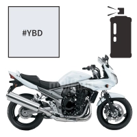 Peinture tricouche en spray suzuki glass splash white gsf 1250 bandit s 2012-2014