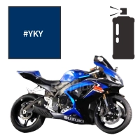 Peinture trichouche en spray suzuki pearl vigour blue (candy) 600 gsx-r edition speciale tourist trophy 2007