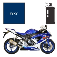 Peinture trichouche en spray suzuki pearl vigour blue (candy) 750 gsx-r 2006-2008