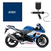 Peinture tricouche suzuki pearl vigour blue (candy) 1000 gsx-r 2016 30th anniversary ed.