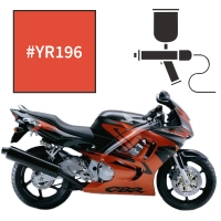 Peinture tricouche honda candy blaze orange cbr600f