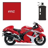 Peinture tricouche en spray suzuki pearl mira red gsx-r 1300 hayabusa 2014