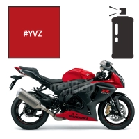 Peinture tricouche en spray suzuki pearl mira red 1000 gsx-r 2015