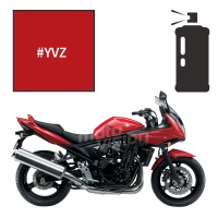 Peinture tricouche en spray suzuki pearl mira red gsf 650 bandit n & s 2009