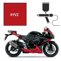 Peinture tricouche suzuki pearl mira red 750 gsx-r 2014