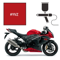 Peinture tricouche suzuki pearl mira red 1000 gsx-r 2015