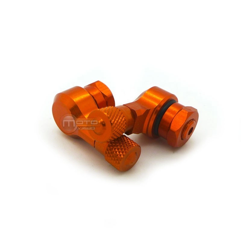 Tige de valve tubeless VTT - COLAXI - Orange - Alliage d'aluminium