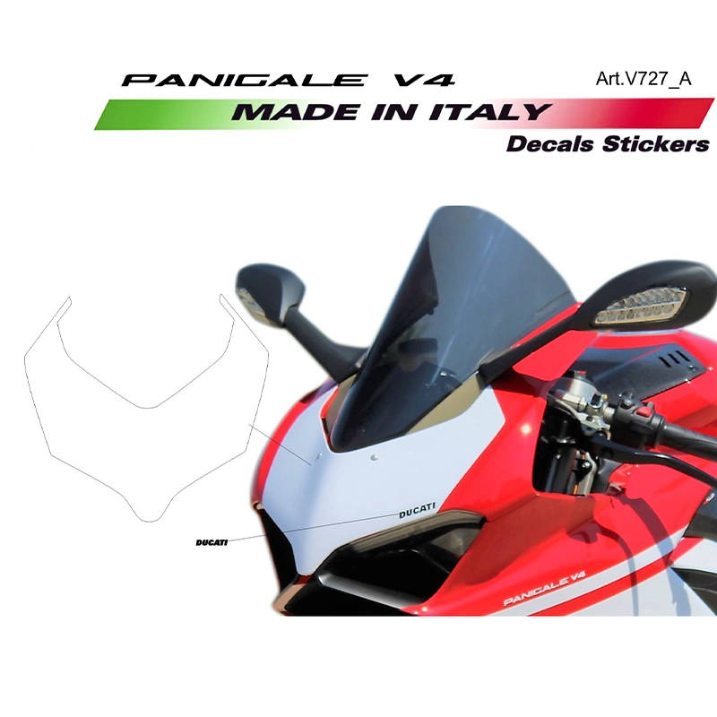 Autocollant pour carénage avant - Ducati Panigale V4 / V4R / V4S - Moto  Vision