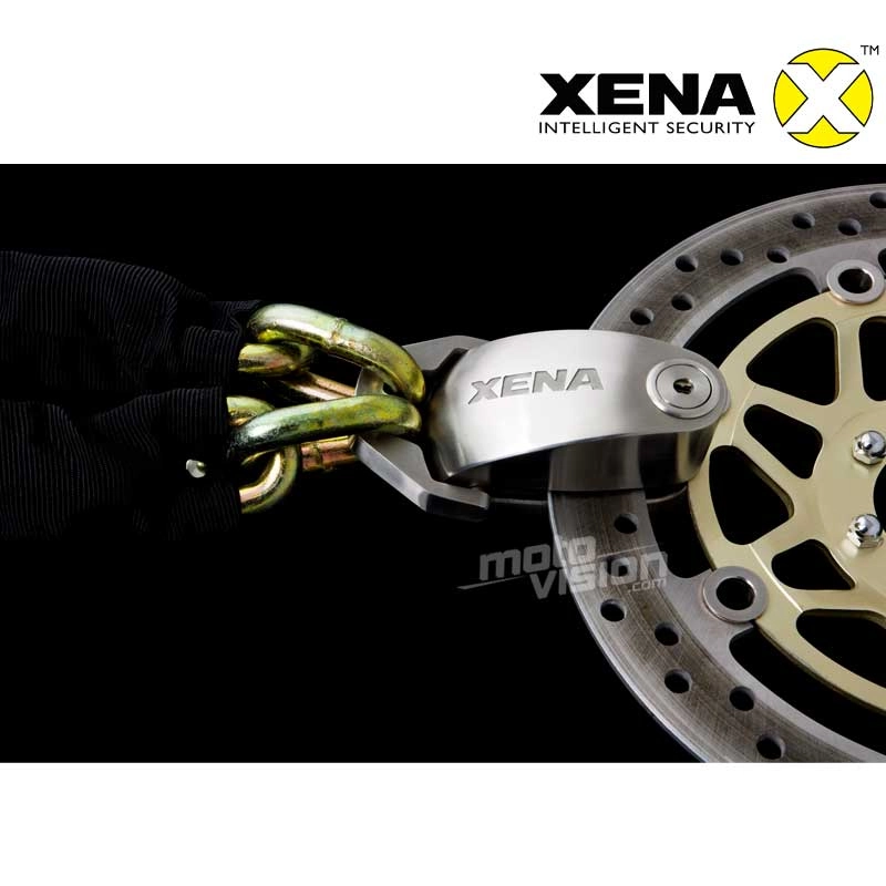 XENA - Antivol moto bloque disque alarme 120 DB - XX15 Acier 14mm -  Homologué SRA